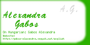 alexandra gabos business card